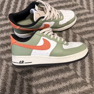 Green and Orange Sneakers